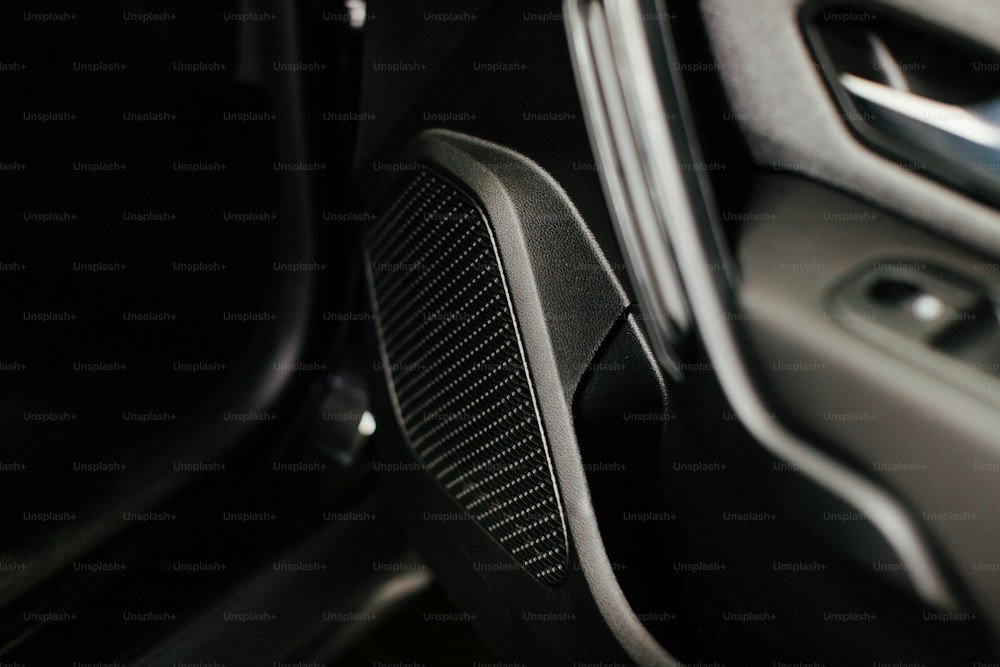 Premium aftermarket automotive speaker installed in door panel